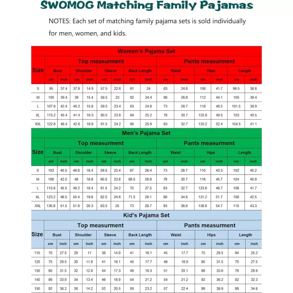 SWOMOG Family Matching Pajama Set Christmas Pjs Plaid Pajamas for Men Women and Kids Long Sleeve Sleepwear Pj SetWomen Red Plaid Pantswith Pockets
