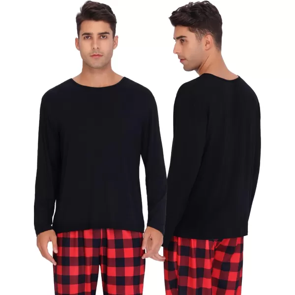 SWOMOG Family Matching Pajama Set Christmas Pjs Plaid Pajamas for Men Women and Kids Long Sleeve Sleepwear Pj SetWomen Red Plaid Pantswith Pockets