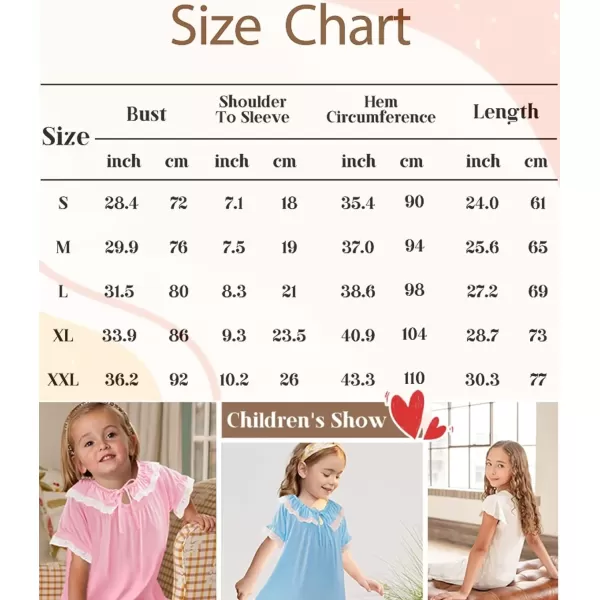 SWOMOG Girls Soft Princess Sleep Shirt Short Sleeve Nightgown Toddler Kids Cute Ruffle Sleepwear Nightie 413 YearsGray