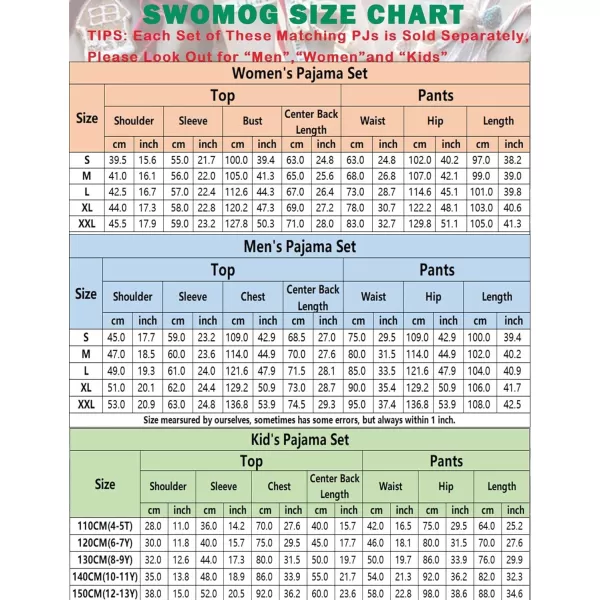 SWOMOG Matching Family Christmas Pajamas Set Long Sleeve Festival Party Pj Sets Holiday Warm Sleepwear ButtonDown LoungewearWomen Red Green Grid