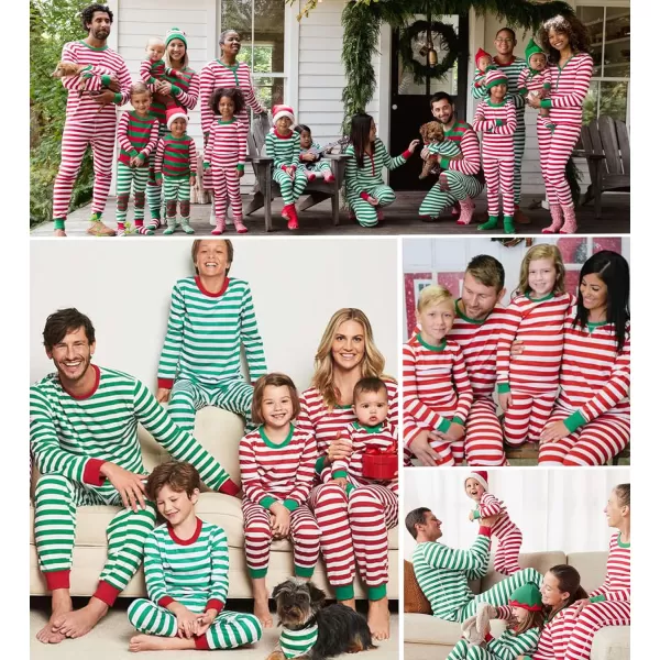 SWOMOG Matching Family Pajamas SetsOnesie Pajama Christmas PJs Holiday Nightwear with Long PantsButton Jumpsuit SleepwearWomen 2 Piecered Thick Stripe