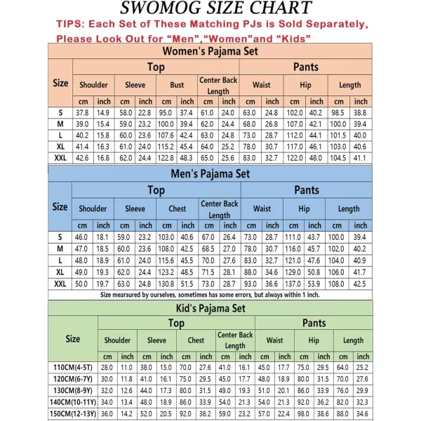 SWOMOG Men amp Women amp Kids Matching Pajama Sets for Family Couples Long Sleeve Sleepwear Plaid Striped Pants with PocketsWomen Black2 Solid Top