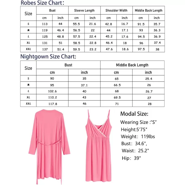 SWOMOG Womens Maternity Robe 2 Piece Nursing Nightgown for Breastfeeding 3 in 1 Labor Delivery Nursing Dress Lace BathrobeCpeach Powder