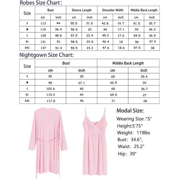 SWOMOG Womens Maternity Robe 2 Piece Nursing Nightgown for Breastfeeding 3 in 1 Labor Delivery Nursing Dress Lace BathrobePink