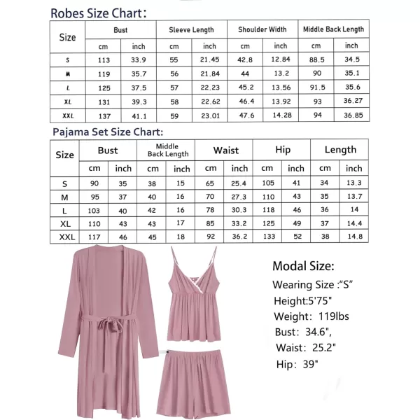 SWOMOG Womens Maternity Robe Set 3 Piece Nursing Pajamas for Breastfeeding 3 in 1 Labor Delivery Hospital Pregnancy PjsTaro Purple