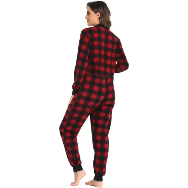 SWOMOG Womens One Piece Pajamas Warm Fleece Onesies Long Sleeve Jumpsuit Christmas LoungewearSWOMOG Womens One Piece Pajamas Warm Fleece Onesies Long Sleeve Jumpsuit Christmas Loungewear