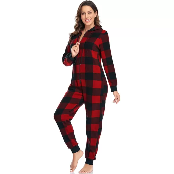 SWOMOG Womens Pajamas Jumpsuits Fleece Zipup Onesie Long Sleeve Hoodie Union One Piece SleepwearSWOMOG Womens Pajamas Jumpsuits Fleece Zipup Onesie Long Sleeve Hoodie Union One Piece Sleepwear