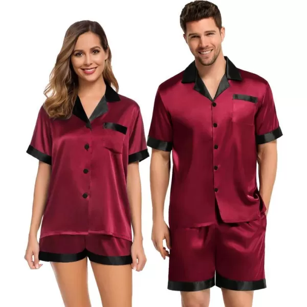 Women Deep Wine Red/Black