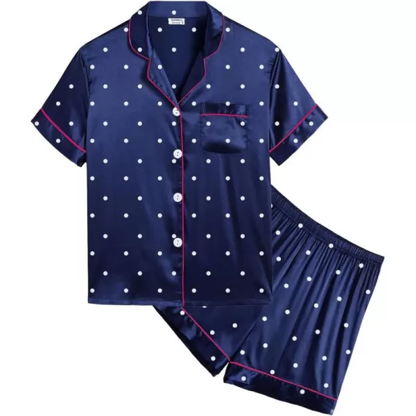 Navy Blue Dots