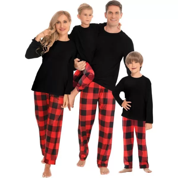 Kids Black and Red Plaid