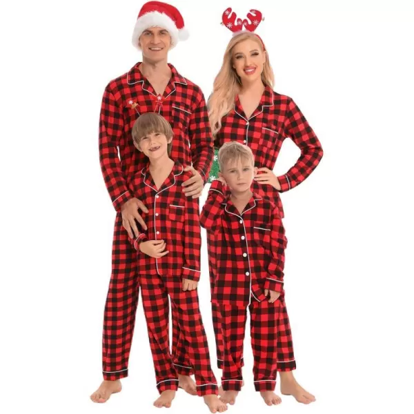 Kids 0-red With Black Plaid