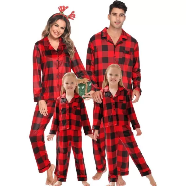 Kids Red With Black Big Plaid