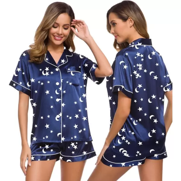 Moon and Star Navy Blue