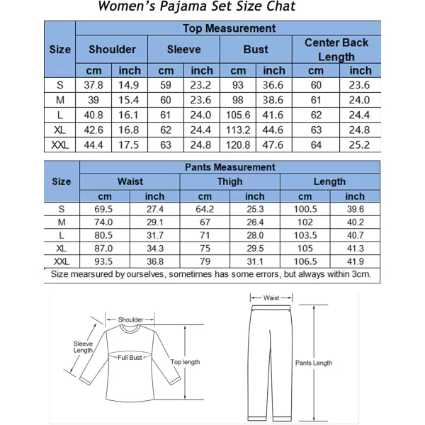 SWOMOG Pajamas Set Womens Long Sleeve Sleepwear Soft Modal Classic Loungewear Pj SetCoral