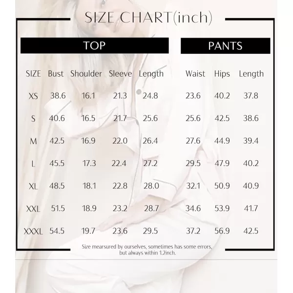 SWOMOG Womens Silk Satin Pajamas Set Long Sleeve Button Down Sleepwear 2 Piece Lounge Set Pj Set XS3XLHeart Collage