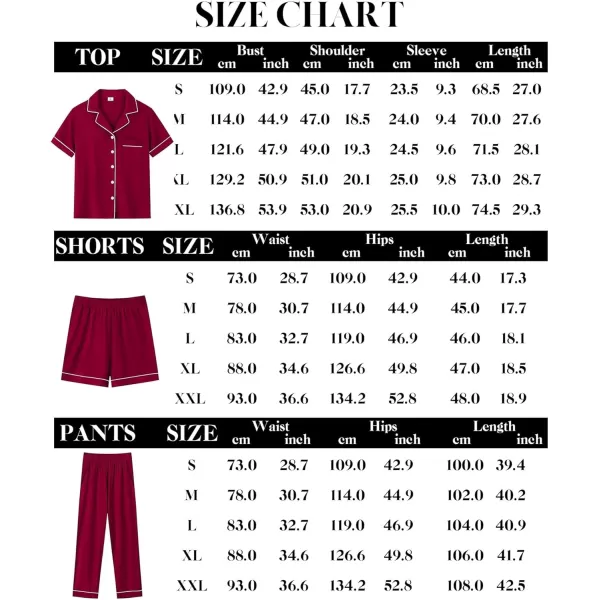 imageSWOMOG Men Pajamas Sets Short Sleeve Modal Sleepwear TwoPiece Soft PJs Sets Loungewear with Long Pants3pcswinered