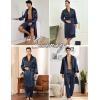 imageSWOMOG Mens 3 Pcs Robe Silk Satin Kimono Bathrobe with ShortsampampPants Set Lightweight Soft SleepwearDark Gray