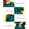 imageSWOMOG Matching Couple Pajamas Christmas Pjs Long Sleeve Holiday Sleepwear Lightweight Soft Loungewear for Men and WomenGreen Plaid
