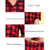 imageSWOMOG Matching Couple Pajamas Christmas Pjs Long Sleeve Holiday Sleepwear Lightweight Soft Loungewear for Men and WomenRed Black Plaid