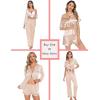 imageSWOMOG Matching Pajamas Sets for Couples 4 Pcs Silk Satin Pjs Sets Women ampamp Men ButtonDown Sleepwear Soft LoungewearChampagne