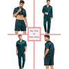 imageSWOMOG Matching Pajamas Sets for Couples 4 Pcs Silk Satin Pjs Sets Women ampamp Men ButtonDown Sleepwear Soft LoungewearDeep Green