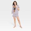 imageSWOMOG Woman Pajama Set Short Sleeve Pjs Set 2Pcs Short Pajamas Button Down Ruffle Hem Sleepwear Soft Modal LoungewearLilac