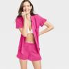 imageSWOMOG Woman Pajama Set Short Sleeve Pjs Set 2Pcs Short Pajamas Button Down Ruffle Hem Sleepwear Soft Modal LoungewearRosered