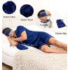 imageSWOMOG Mens 3pcs Pajamas Set Silk Satin Short Sleeve Sleepwear Button Down Pjs Classic Loungewear NightwearZberry