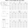 imageSWOMOG Mens 3pcs Pajamas Set Silk Satin Short Sleeve Sleepwear Button Down Pjs Classic Loungewear NightwearZruby