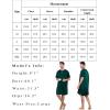 imageSWOMOG Mens Long Sleeve Nightshirt Satin Nightgown Winter Crewneck Sleepwear Buttonup Soft Pullover Loose Sleep ShirtShort Sleeve Dark Green