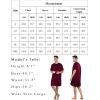 imageSWOMOG Mens Long Sleeve Nightshirt Satin Nightgown Winter Crewneck Sleepwear Buttonup Soft Pullover Loose Sleep ShirtShort Sleeve Dark Wine Red