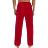 imageSWOMOG Mens Satin Silk Pajama Pant Long Pj Bottoms Soft Lounge Sleep Pants with PocketsA Red