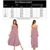 imageSWOMOG Women Long Nightgown Pajama Dress Soft Strap Nightdress Summer Sleeveless Nightshirt Lounge Dress with PocketsTaropurple