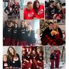 imageSWOMOG Couple Pajama Set Christmas Matching Family Long Sleeve Pj Set Xmas Printed Sleepwear MenampampWomen Plaid Pant with PocketChristmas Hat