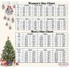 imageSWOMOG Couple Pajama Set Christmas Matching Family Long Sleeve Pj Set Xmas Printed Sleepwear MenampampWomen Plaid Pant with PocketChristmas Hat