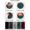 imageSWOMOG Men Modal Pajamas Set Comfy Sleepwear Short Sleeve Pjs Set Soft 2 Piece Lounge Set Cozy Nightwear with PocketsGreen