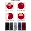 imageSWOMOG Men Modal Pajamas Set Comfy Sleepwear Short Sleeve Pjs Set Soft 2 Piece Lounge Set Cozy Nightwear with PocketsRed
