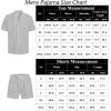 imageSWOMOG Mens Pajama Sets Short Sleeve Sleepwear Button Down Loungewear Soft Modal Lounge Pjs with Pockets SXXLGrey