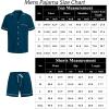 imageSWOMOG Mens Pajama Sets Short Sleeve Sleepwear Button Down Loungewear Soft Modal Lounge Pjs with Pockets SXXLOxford Blue