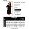 imageSWOMOG Women Zipper Up Robe Short Sleeves Nightgown Zip Front Housecoat Soft Bathrobe with PocketsBlack Grey