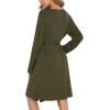imageSWOMOG Womens Maternity Robe 2 Piece Nursing Nightgown for Breastfeeding 3 in 1 Labor Delivery Nursing Dress Lace BathrobeArmy Green