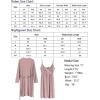 imageSWOMOG Womens Maternity Robe 2 Piece Nursing Nightgown for Breastfeeding 3 in 1 Labor Delivery Nursing Dress Lace BathrobeCtaro Purple