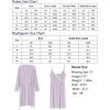 imageSWOMOG Womens Maternity Robe 2 Piece Nursing Nightgown for Breastfeeding 3 in 1 Labor Delivery Nursing Dress Lace BathrobeLilac