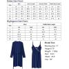 imageSWOMOG Womens Maternity Robe 2 Piece Nursing Nightgown for Breastfeeding 3 in 1 Labor Delivery Nursing Dress Lace BathrobeNavy Blue