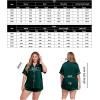 imageSWOMOG Womens Plus Size Satin Pajama Set Short Sleeve 2 piece Pj Sets Sleepwear Silk Button Down Loungewear Pjs Shorts SetDarkgreen