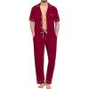 Long Pants-wine Red