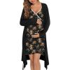 Floral Print Black