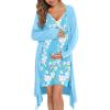 Floral Print Light Blue