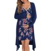 Floral Print Navy Blue