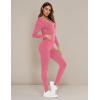 imageSWOMOG Womens Pajamas Jumpsuits Zipup Hoodie Union Jumpsuit Romper Long Sleeve Sexy Onesie Bodysuits One Piece SleepwearCoral